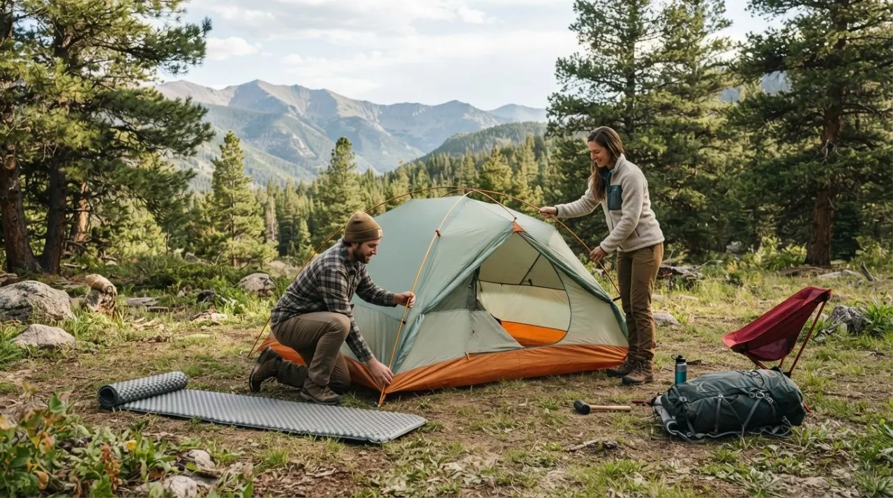 Camping Basics for New Campers illustration