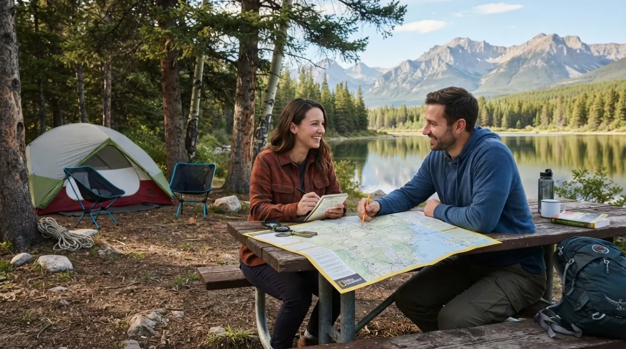 How to Plan a Camping Trip illustration