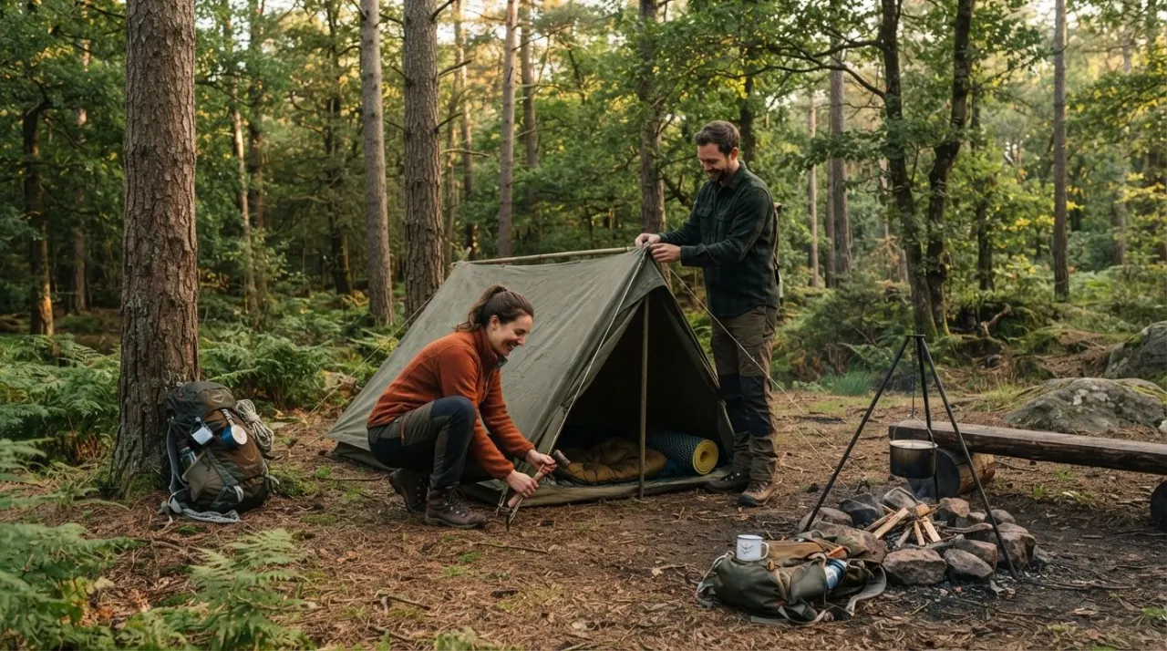 Primitive Camping for Beginners illustration