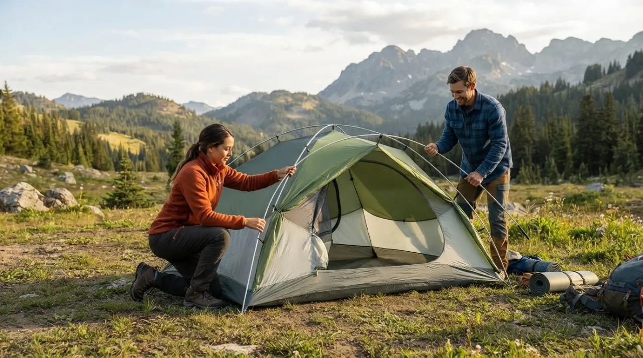 How to Pitch a Tent illustration