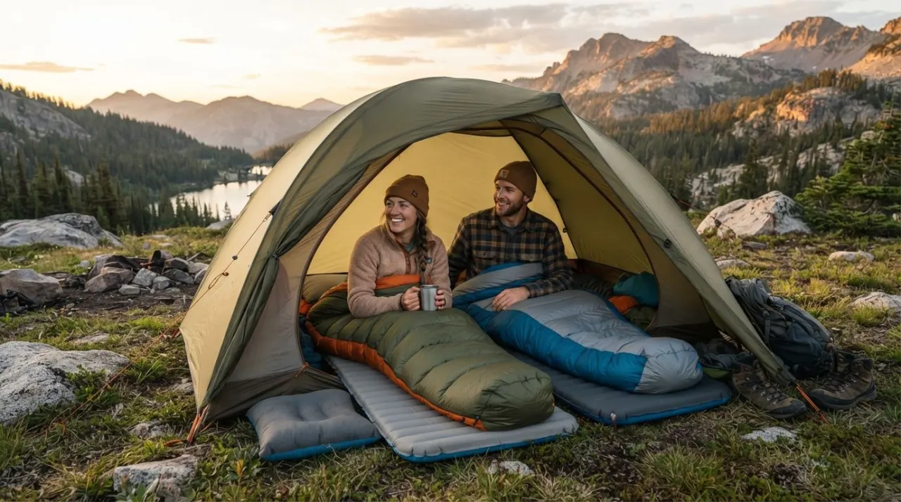 Sleeping Bags and Sleeping Pads illustration