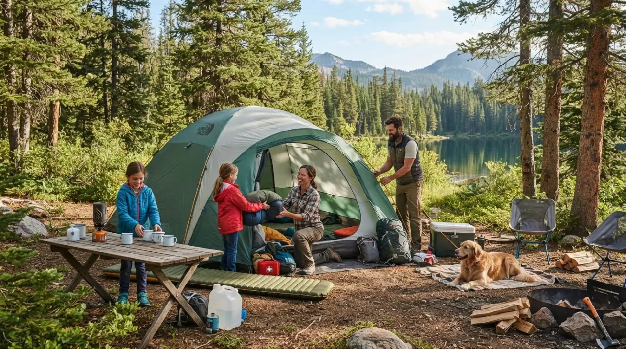 Tent Camping Checklist illustration
