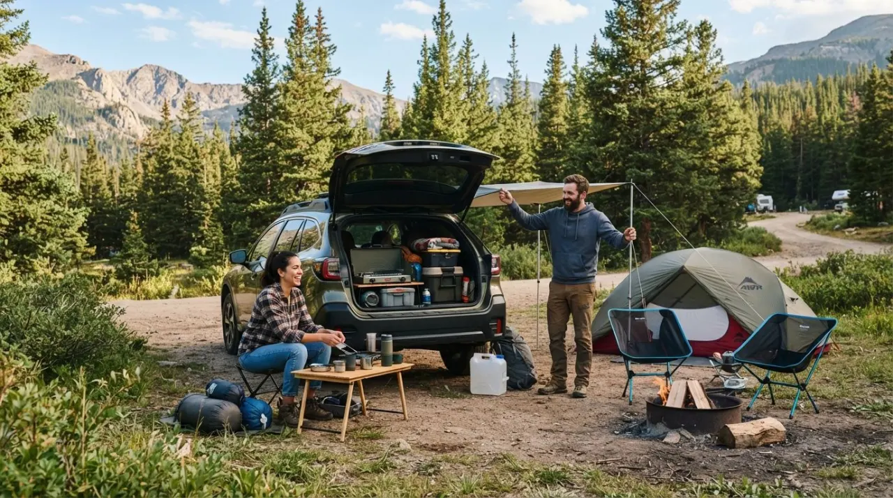 Car Camping Checklist illustration