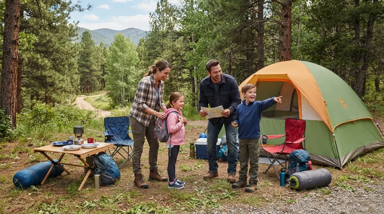 Camping With Kids Made Easier illustration