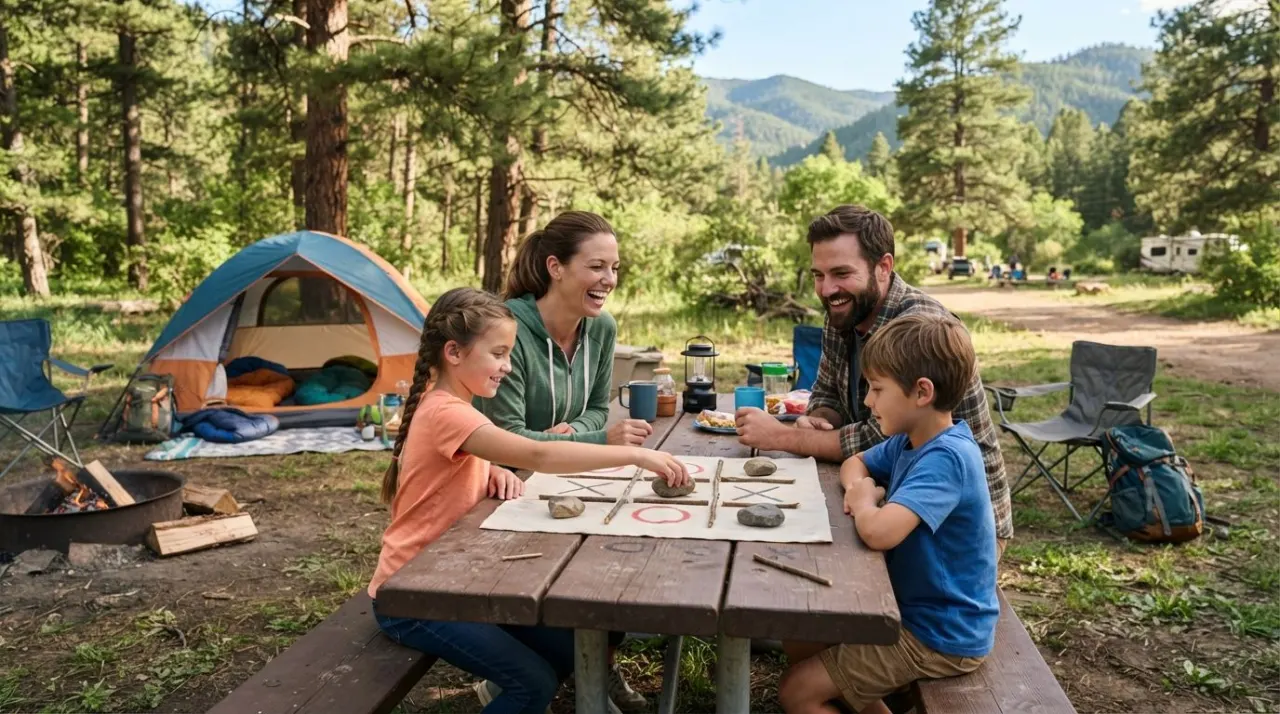 Camping Games for Families illustration