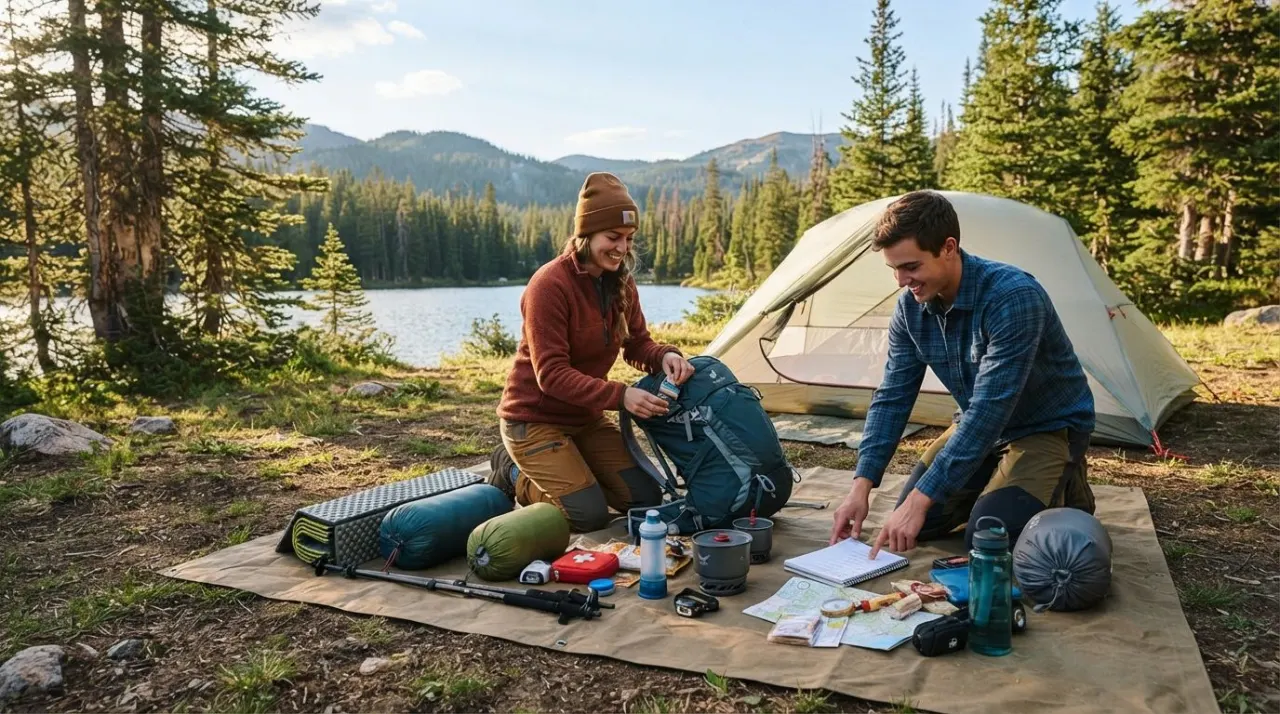 Featured camping illustration